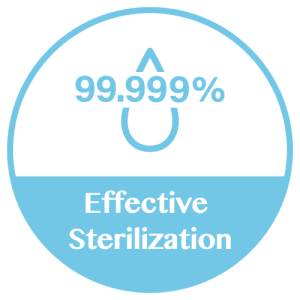 99.999% Effective Sterilization icon